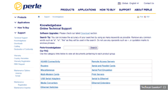 Desktop Screenshot of help.perle.com